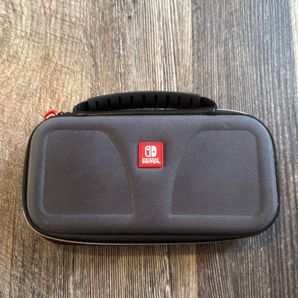 Nintendo Switch Lite Traveling Case Gray Black Red